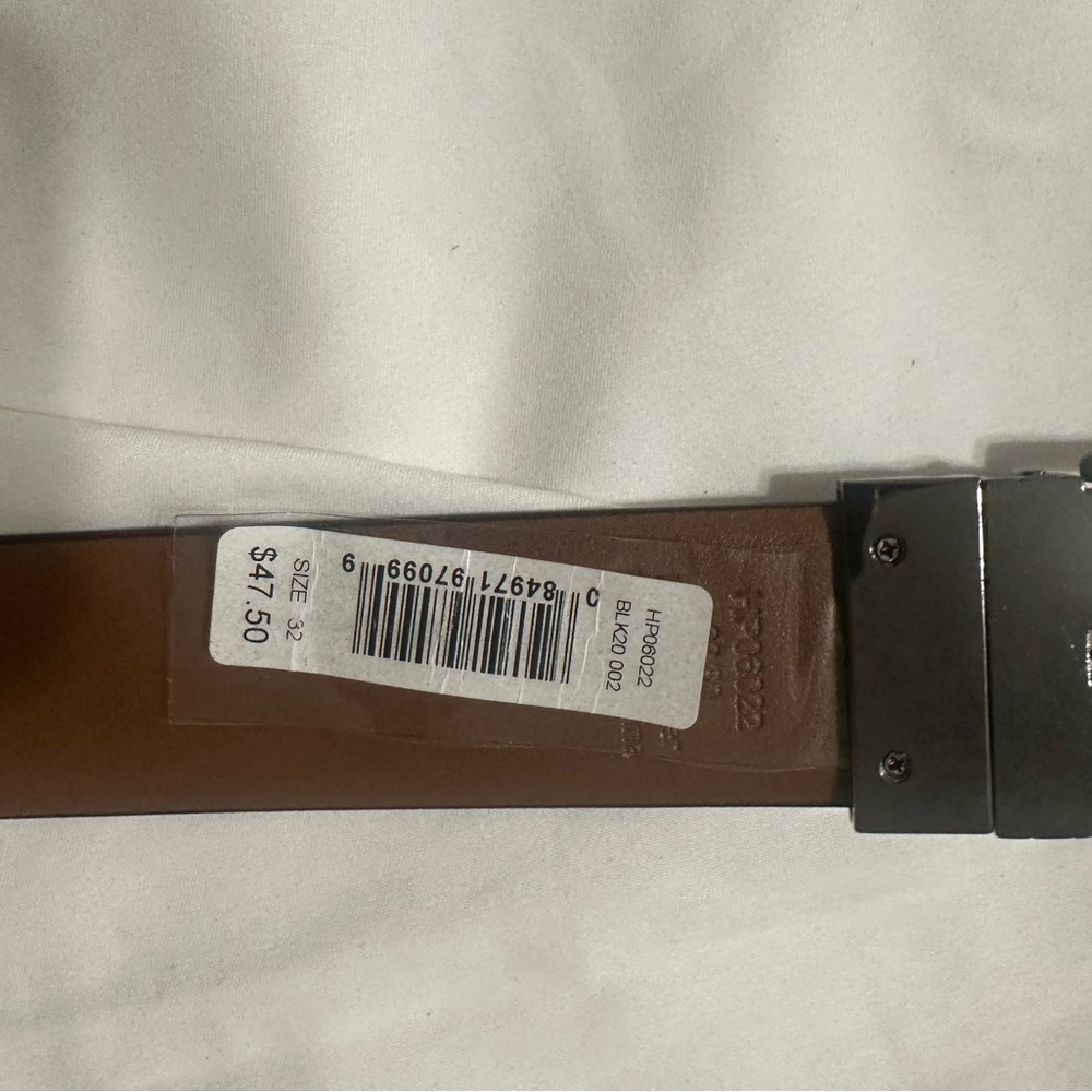 Perry Ellis Brown / Brown Faux Leather Belt - Picture 5 of 7